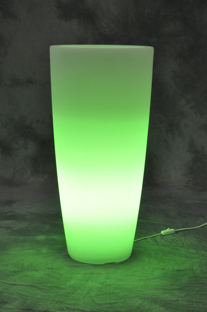 VASO HOME LIGHT TONDO D 33X70 CM GHIACCIO VERDE- 1,0 pz