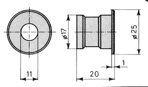 CISA 06086.00 BOCCHETTA A PAVIM SERRATURA 57215- CISA- 1,0 pz