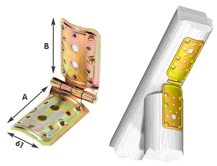 PIASTRA 914 CERNIERA PALI TONDA ACC TROP  98X 98 MM- ALDEGHI LUIGI SPA- 10,0 pz