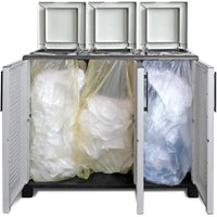 PATTUMIERA ART PLAST 3 ANTE 102X37XH90 CM- 1,0 pz