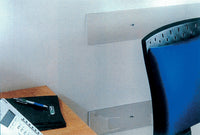 BATTISEDIA TRASPARENTE CON FORI S/VITI 80X2X12 CM- 10,0 pz