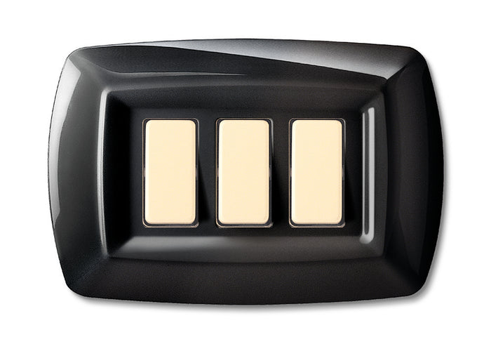 TONDO PLACCA MAGIC PLAST 3P NERO- ELETTROCANALI- 10,0 pz