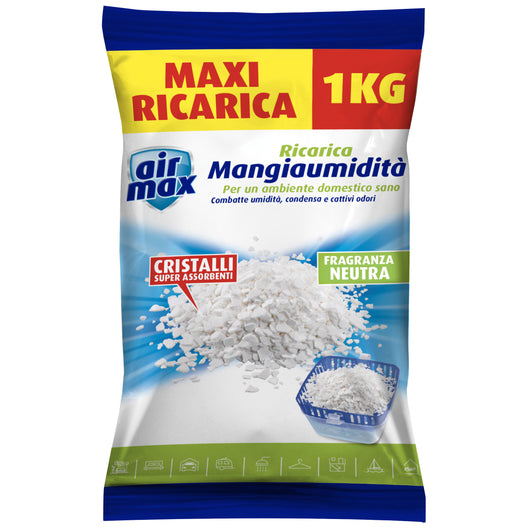 AIRMAX ASSORBIUMIDITA RICARICA SALI 1 KG NEUTRI- 6,0 pz