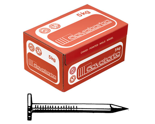CHIODI TESTA PIANA LARGHISSIMA 17X30  CAVATORTA- 5,0 kg
