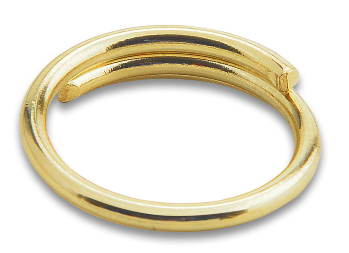 ANELLO PER CATENA A PERLINE OTTONE LUCIDO D 14 MM- 2,0 centinaia