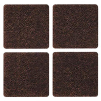 FELTRINO ADESIVO SEDIA MARRONE  25X 35 MM CF 6 PZ*- 50,0 confezione