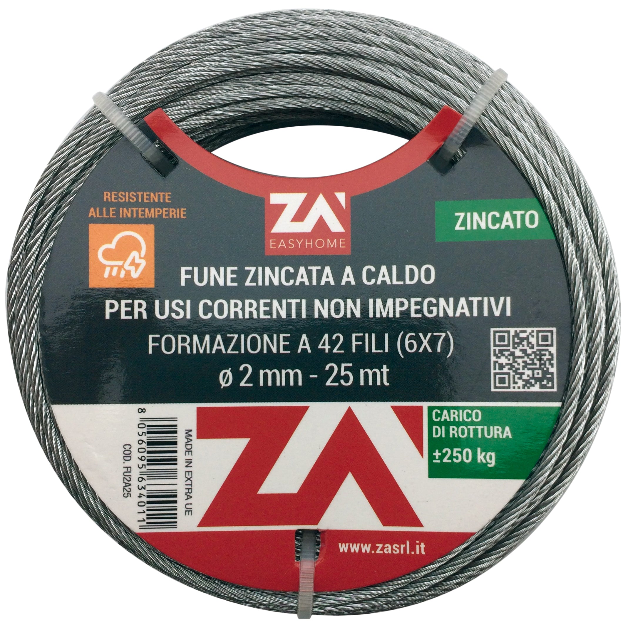 CAVETTO ARGANELLO 49F C/ANIMA ACC D 1,8 MM 9 M- 1,0 pz