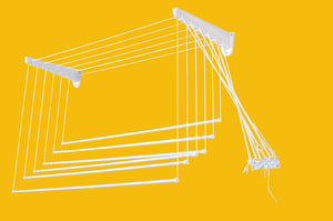 STENDIBIANCHERIA DA PARETE SALISCENDI RESINA 100 CM- 1,0 pz