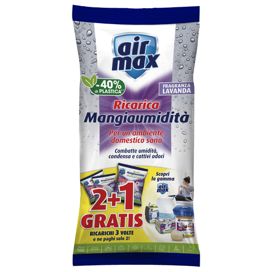 AIRMAX ASSORBIUMIDITA RICARICA SALI LAVAN 450G 3 PZ- 12,0 pz