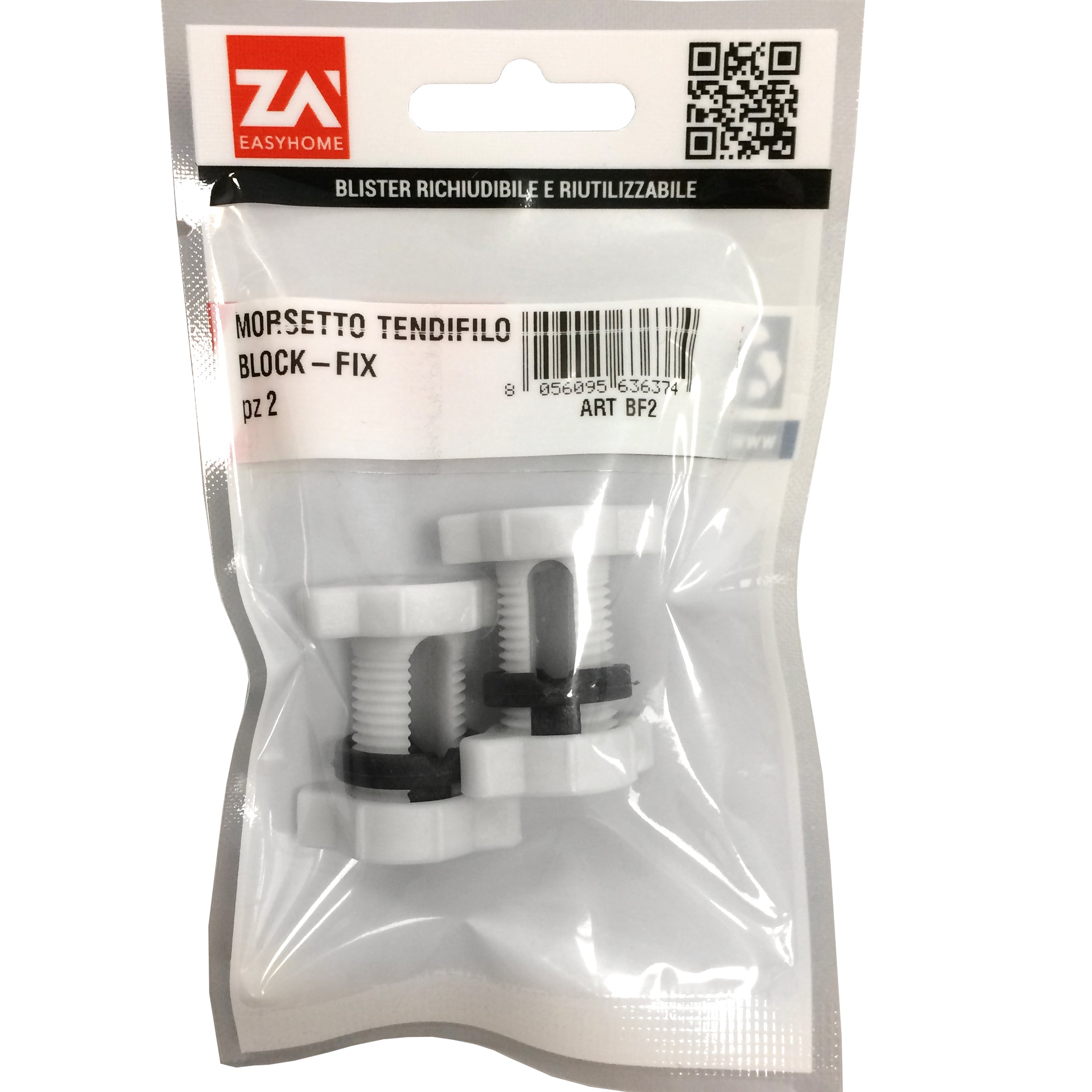 MORSETTO NYLON REGOLABILE PER FILO 0/6 MM 2 PZ- 1,0 confezione