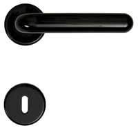 MANIGLIA RESINA MARGHERITA C/BOCCHETTA NERO*- MINUMET- 10,0 coppie