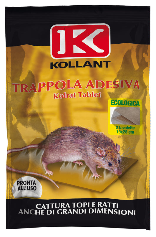 TRAPPOLA P/TOPI KOLRAT TABLET 2 TAVOLETTE 19X28CM- 1,0 confezione