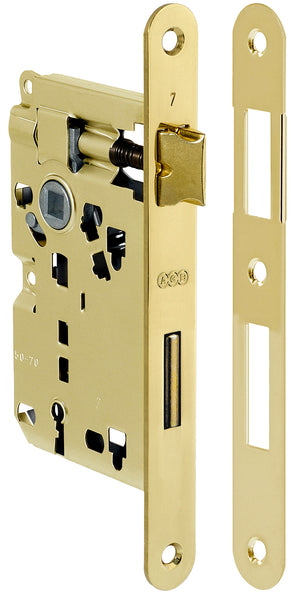 PATENT SERRATURA OTTONATA AGB Q.8/70 50 MM B.TONDO- ALBAN GIACOMO- 5,0 pz