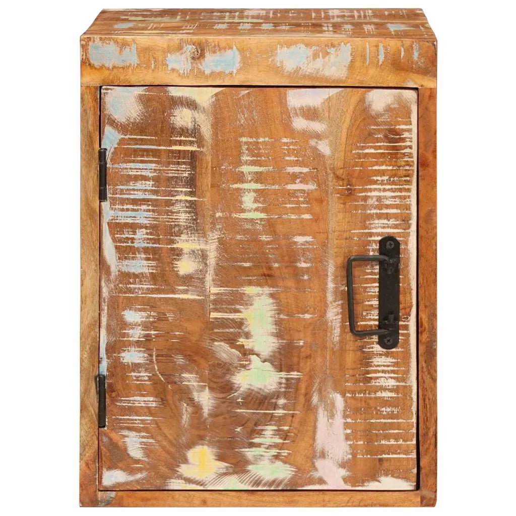 Comodino 2 pz-Set di 2 Tavolino da notte Marrone 35 x 33 x 48 cm Legno Solido Recuperato