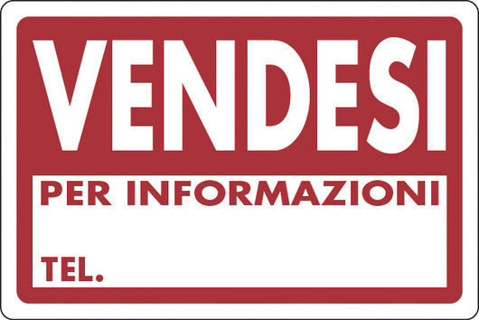 TARGA SEGNALETICA VENDESI- 10,0 pz