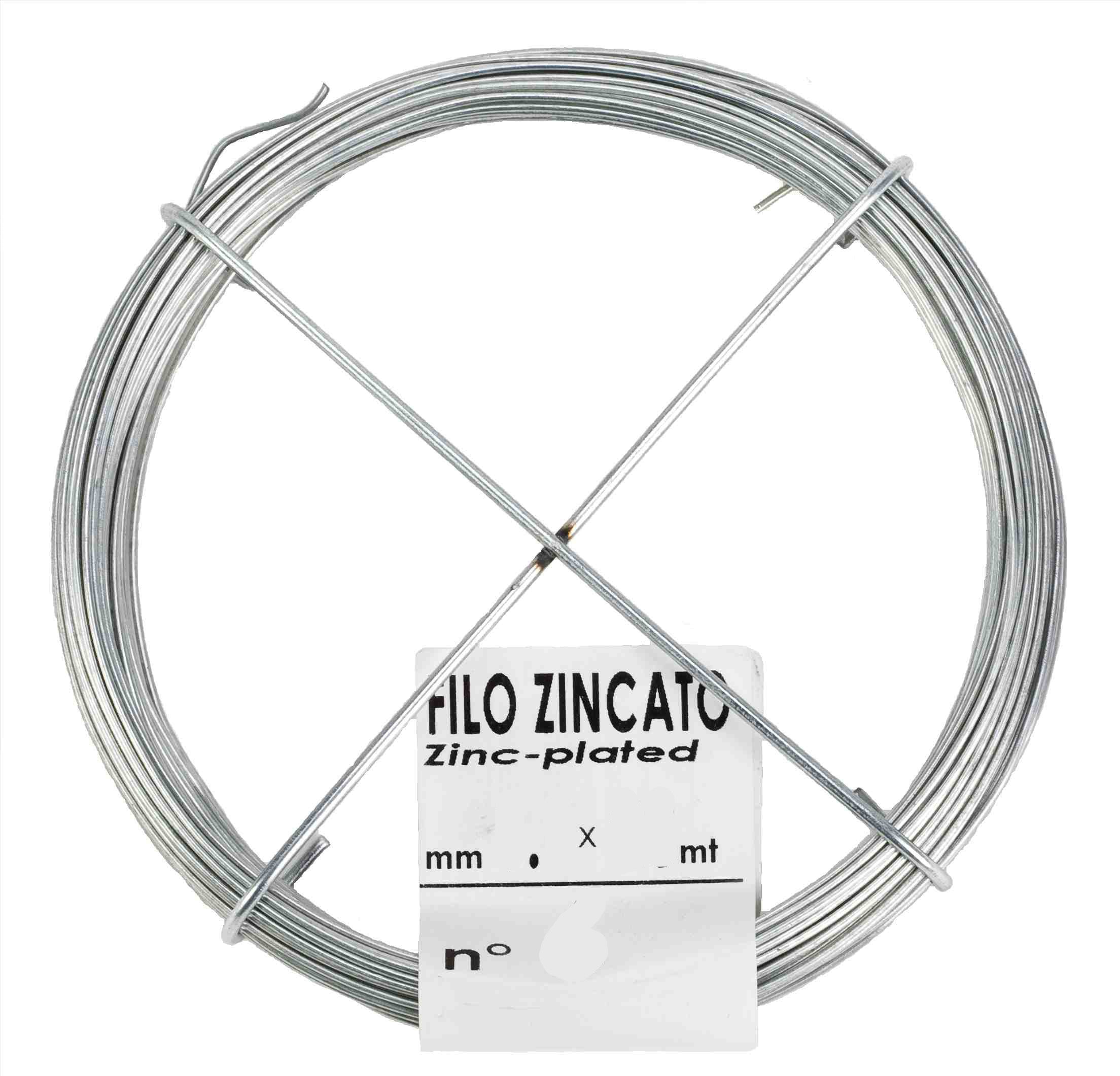 MATASSINA FILO ZINCATO N. 8  D 1,3 MM  14 M- FILOTECNICA- 30,0 pz