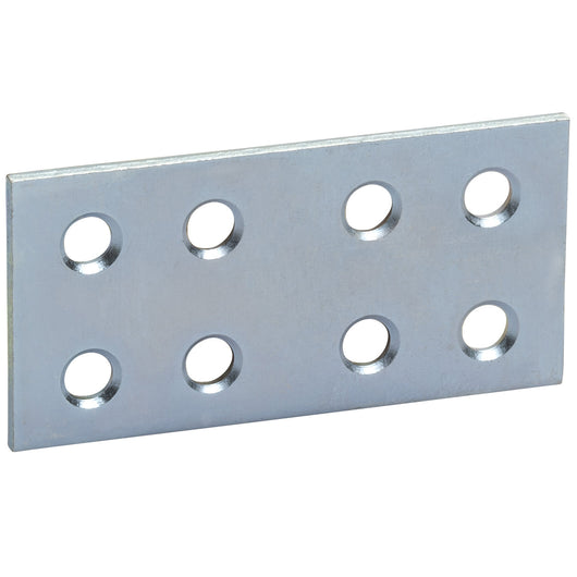PIASTRINA DRITTA ZINCATA 8 FORI  60 MM- 50,0 pz