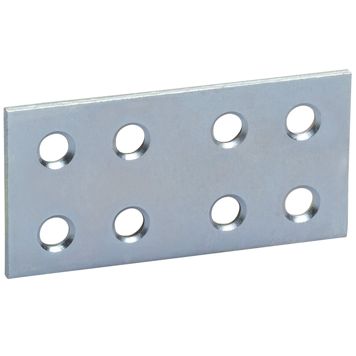 PIASTRINA DRITTA ZINCATA 8 FORI  60 MM- 50,0 pz