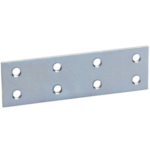 PIASTRINA DRITTA ZINCATA 8 FORI 100 MM- 50,0 pz