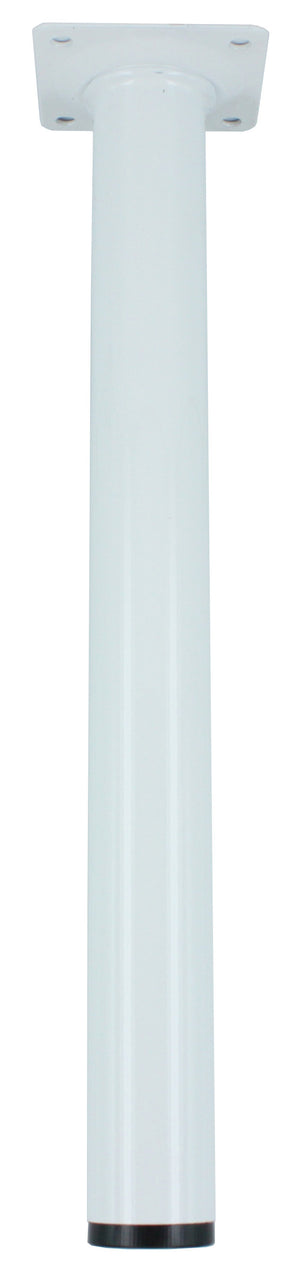 PIEDINO ACCIAIO D. 30 X H 300 MM BIANCO- 4,0 pz