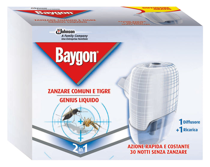 ANTIZANZARE BAYGON GENIUS VAPORIZZATORE E RICAR- S.C.JOHNSON ITALY- 12,0 confezione