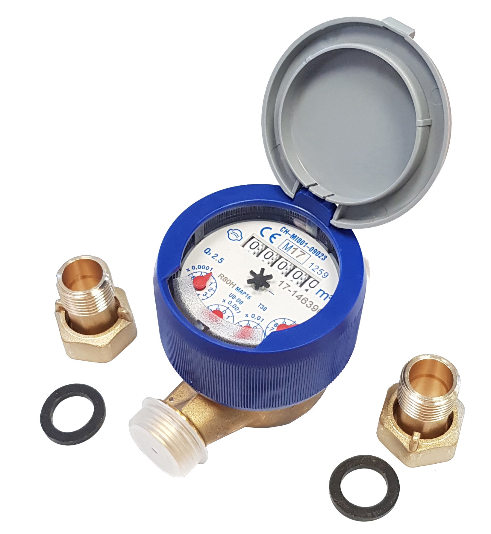 CONTATORE P/ACQUA QUADRANTE ASCIUT 1/2 C/RAC- G.GIOANOLA- 1,0 pz