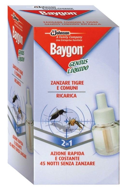 ANTIZANZARE BAYGON GENIUS RICARICA 45 NOTTI- S.C.JOHNSON ITALY- 24,0 pz