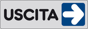 ETICHETTA ADESIVA 150X50 USCITA (DX)- 10,0 pz
