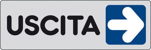 ETICHETTA ADESIVA 150X50 USCITA (DX)- 10,0 pz