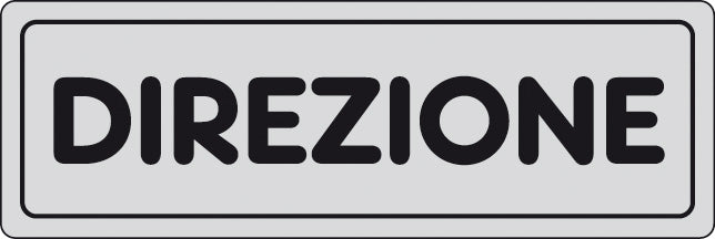 ETICHETTA ADESIVA 150X50 DIREZIONE- 10,0 pz