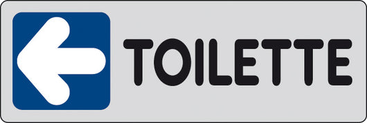 ETICHETTA ADESIVA 150X50 TOILETTE (SX)- 10,0 pz