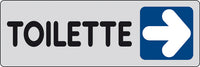 ETICHETTA ADESIVA 150X50 TOILETTE (DX)- 10,0 pz