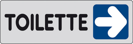 ETICHETTA ADESIVA 150X50 TOILETTE (DX)- 10,0 pz