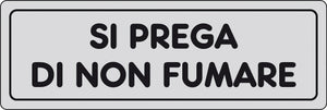 ETICHETTA ADESIVA 150X50 SI PREGA DI NON FUMARE- 10,0 pz