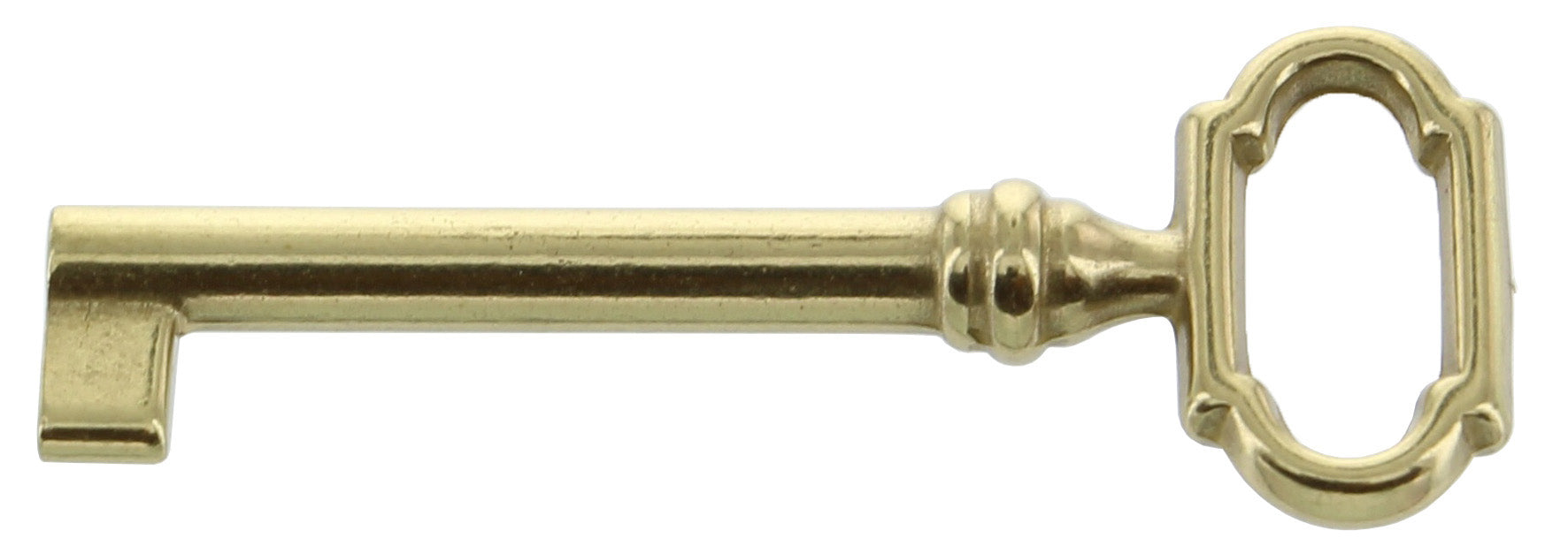 CHIAVE PER MOBILI 33727 27X69 MM OTTONE LUCIDO- METAL STYLE- 25,0 pz