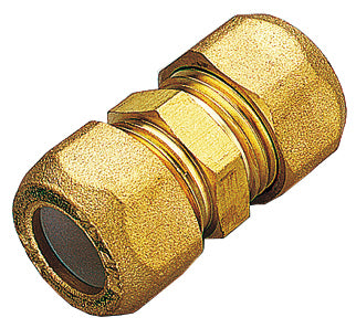 RACCORDO OTTONE DIRITTO DOPPIO BICONO 10X3/8- TIEMME- 10,0 pz