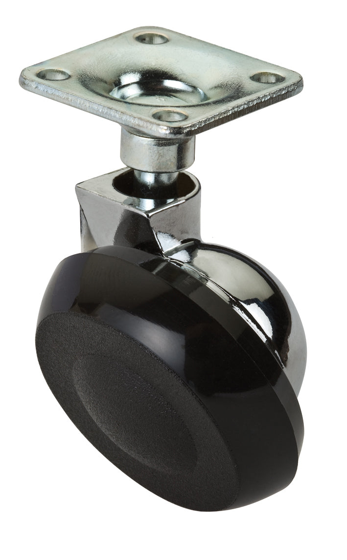 RUOTA SEMISFERICA D 40 MM CON PIASTRA CROMO**- 4,0 pz