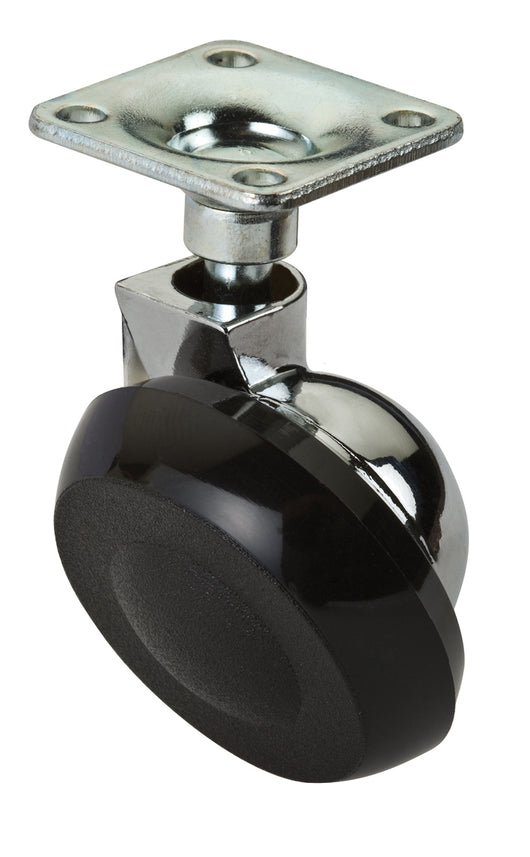 RUOTA SEMISFERICA D 40 MM CON PIASTRA CROMO**- 4,0 pz