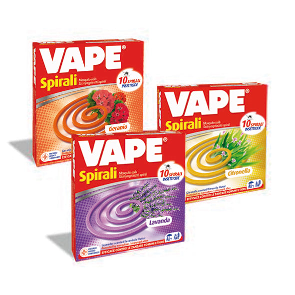 ANTIZANZARE VAPE SPIRALI PROFUMATE 10 PZ- VAPE- 24,0 confezione