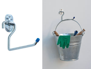 GANCIO ZINCATO 4030 A FORMA L 150 MM- ALDEGHI LUIGI SPA- 10,0 pz