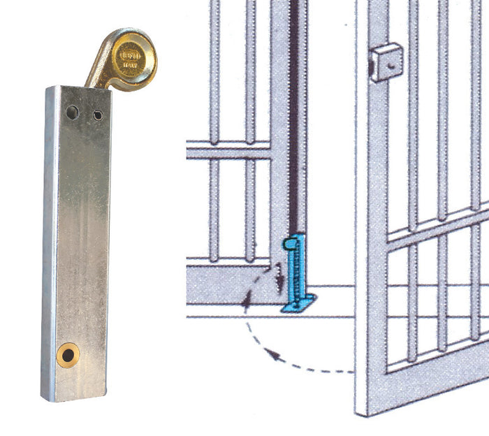 PALETTO AUTOMATICO 418 LEVA OTT FER ZIN 30X15X180 MM- IBFM DI FUMAGALLI- 6,0 pz