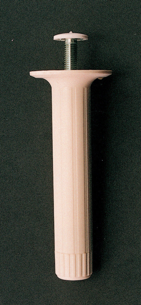 PIEDINO REGOLABILE ABS D 28X150 MM BIANCO*- 4,0 pz