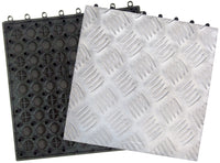 PIASTRELLA ALLUMINIO ANTISCIVOLO CM.30X30- I GIARDINI DEL RE- 10,0 pz