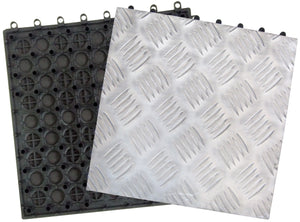 PIASTRELLA ALLUMINIO ANTISCIVOLO CM.30X30- I GIARDINI DEL RE- 10,0 pz