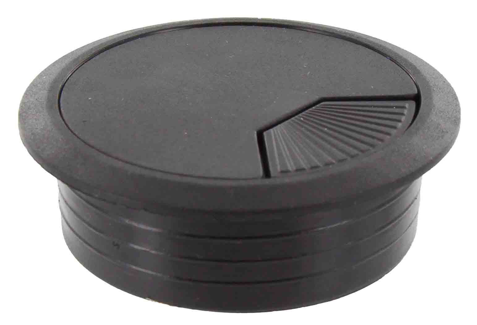 BOCCHETTA PASSACAVI D 60 MM PLASTICA NERO- COMFERUT- 20,0 pz