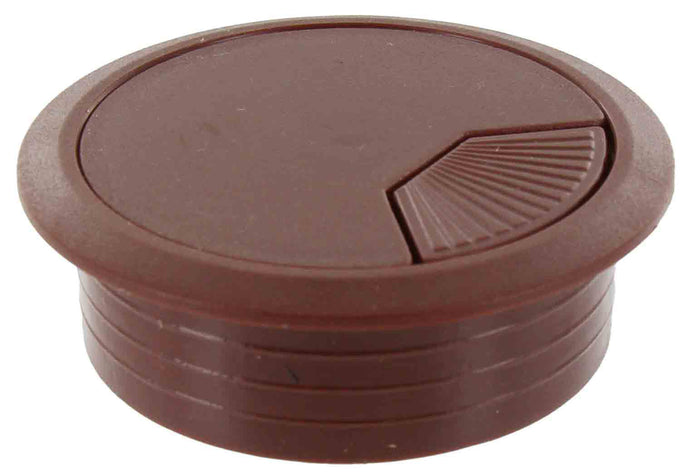 BOCCHETTA PASSACAVI D 60 MM PLASTICA MARRONE- COMFERUT- 20,0 pz