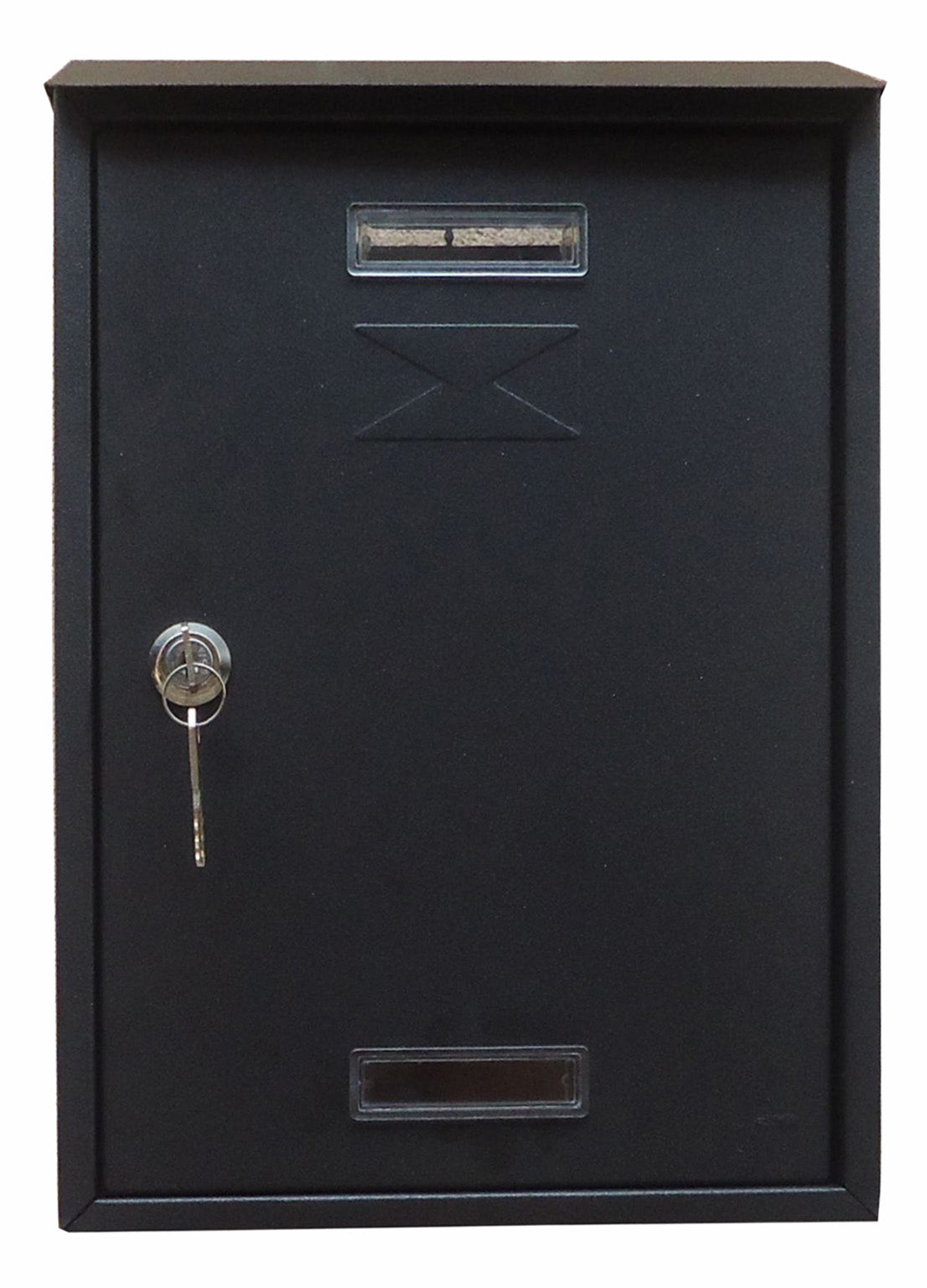 CASSETTA POSTALE C/TETTO E CIL 22X7X33 CM ANTRACITE- 6,0 pz