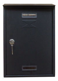 CASSETTA POSTALE C/TETTO E CIL 22X7X33 CM ANTRACITE- 6,0 pz