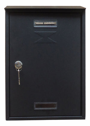 CASSETTA POSTALE C/TETTO E CIL 22X7X33 CM ANTRACITE- 6,0 pz