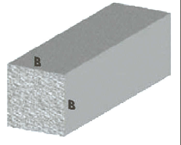 PROFILO ARGENTO H.100 CM QUADRO PIENO 10X10 MM**- ARCANSAS- 5,0 pz